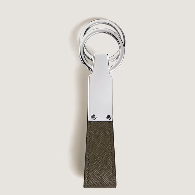 Porte-clés en cuir kaki Montblanc Sartorial 221354