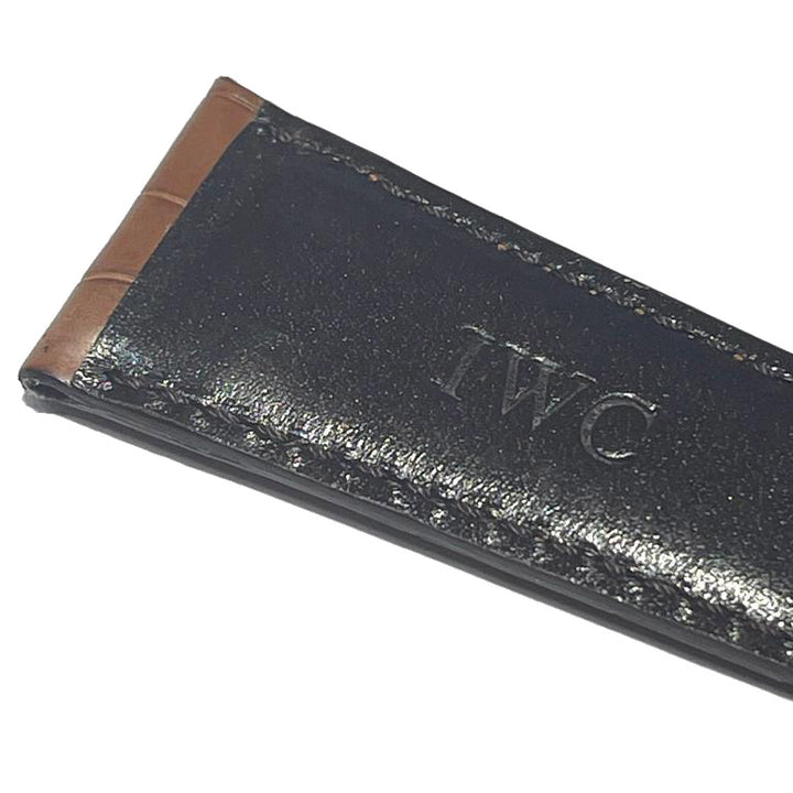 Bracelet IWC en alligator brun mat 22/16 pour boucle de broche IWA00947 22/16