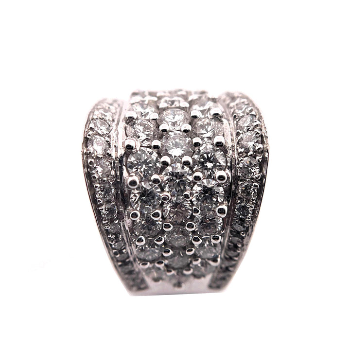 Sidalo Dreieck Ring Pavè Gold 18KT Diamonds 0019Ag