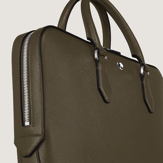 Montblanc cartella sottile pelle Sartorial kaki 221548