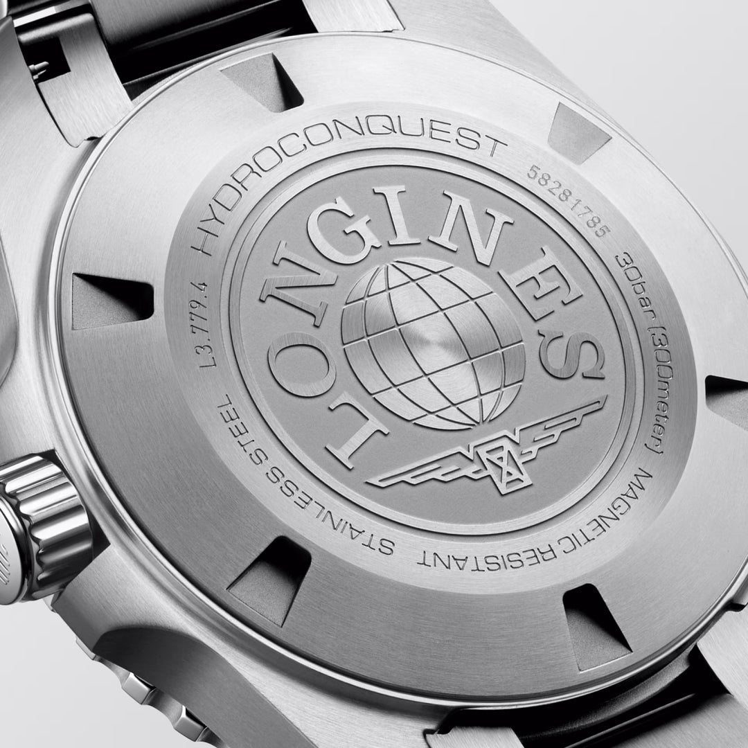 Reloj Longines Hydroconquest 39mm automático de acero negro L3.779.4.56.6