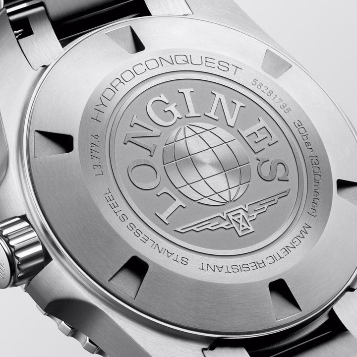 Reloj Longines Hydroconquest 39mm automático de acero negro L3.779.4.56.6