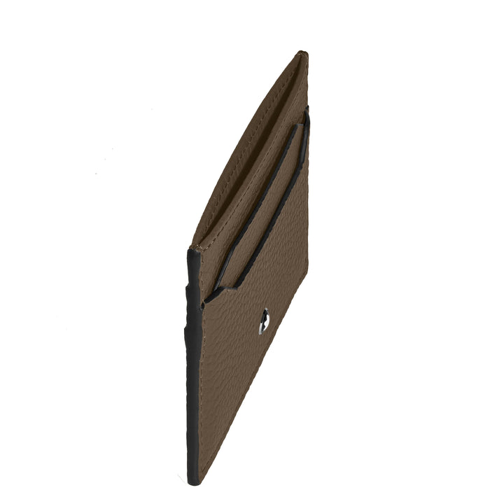 Montblanc porta carte 5 scomparti marrone castagna 220218
