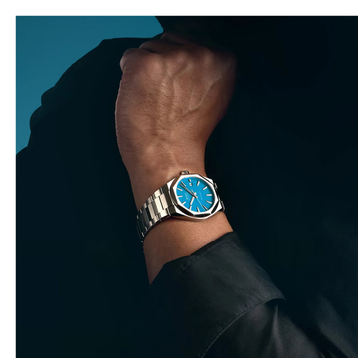 Montre Mido Multifort 8 One Crown turquoise 40mm automatique acier M055.507.11.041.00