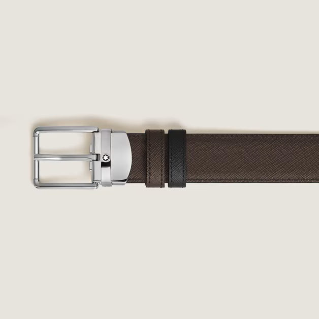 Montblanc cintura reversibile 30 mm Everyday pelle Sartorial nero/marrone 222359