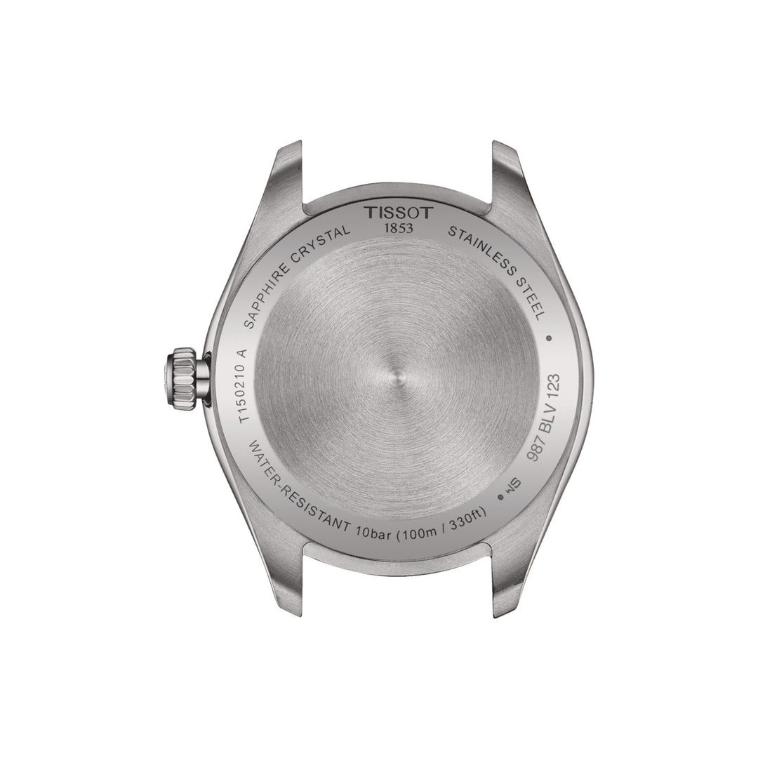 Tissot Watch PCC 100 34 mm Silver Quartz en acier PVD Finistes jaune or T150.210.21.031.00