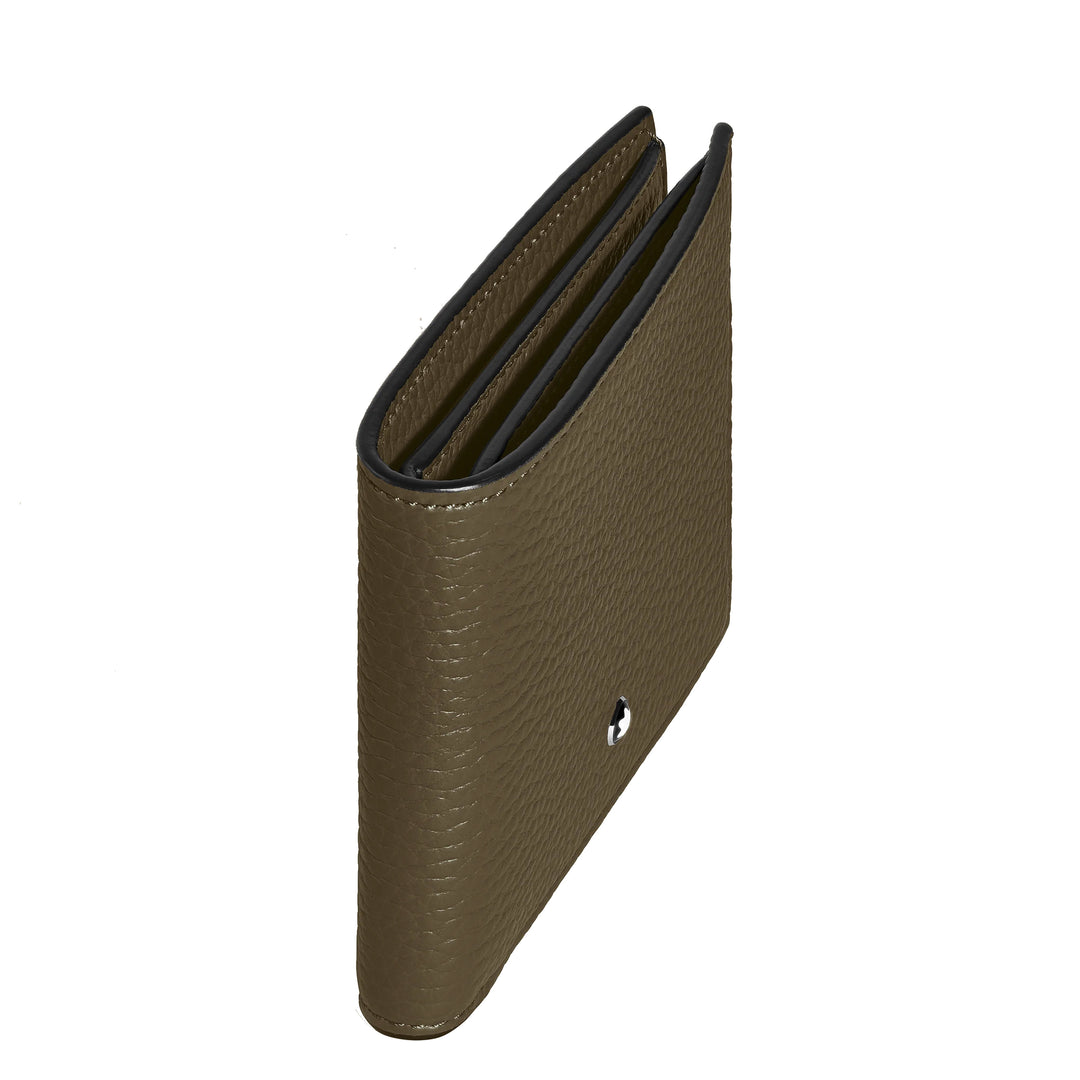 Cartera Montblanc con monedero 4 compartimentos caqui 220216