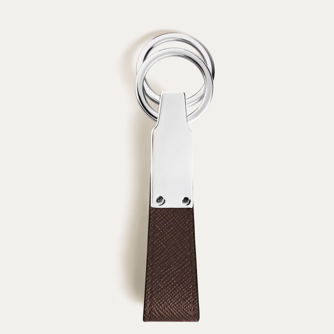 Montblanc Sartorial Ebony leather key ring 223073