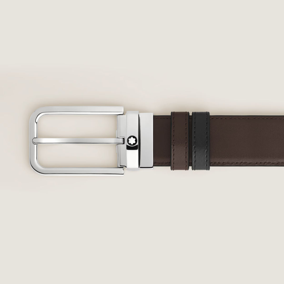 Cinturón reversible Montblanc 35 mm cuero Meisterstück hebilla rectangular 223407