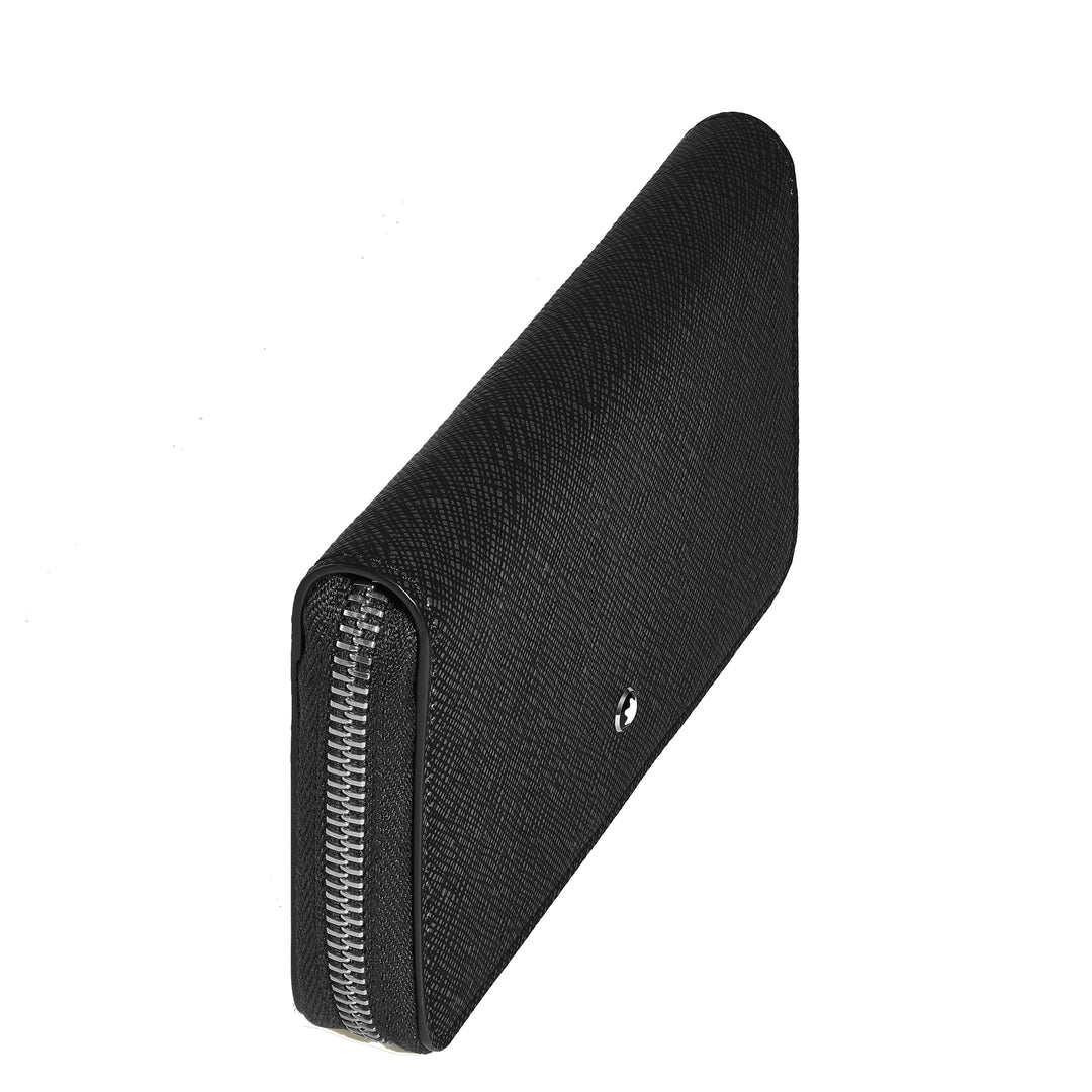 Montblanc wallet 12 compartments with zip medium Sartorial black 220361