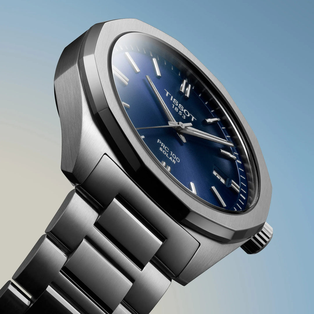 Tissot PRC 100 Solar 39mm acero cuarzo azul T151.422.11.041.00