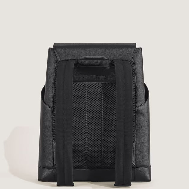 Montblanc medium Sartorial leather backpack black 220421
