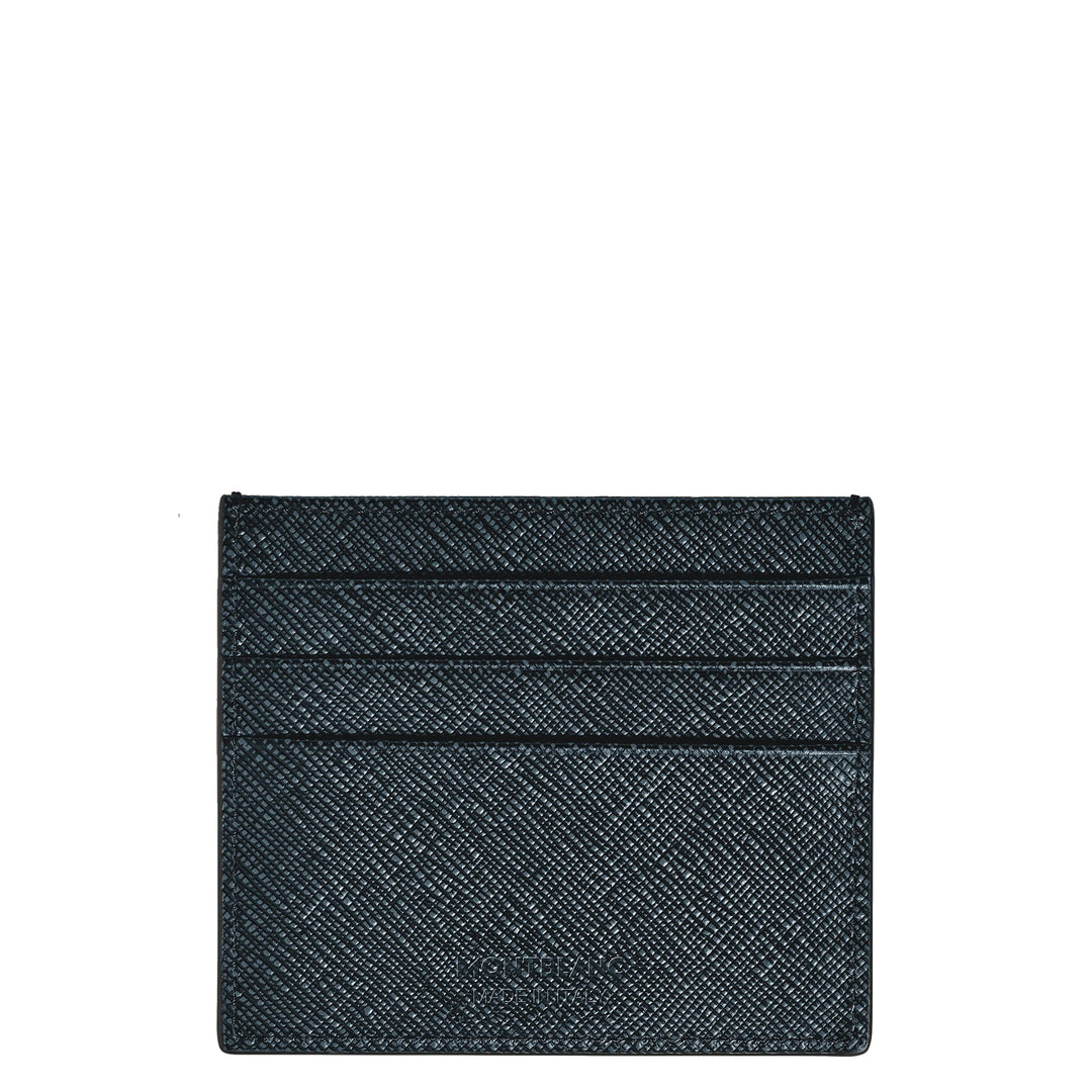 Montblanc porta carte 6 scomparti Sartorial tweed blu 220389