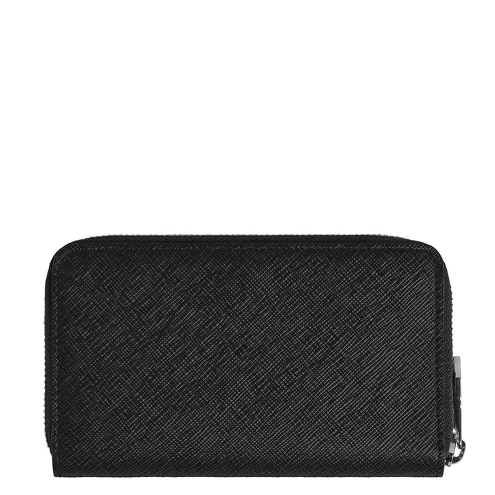 Montblanc wallet 12 compartments with zip medium Sartorial black 220361