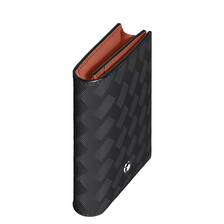 Montblanc Kartenhalter 4 Taschen Extreme Leder Schwarz/Bauxit 223167