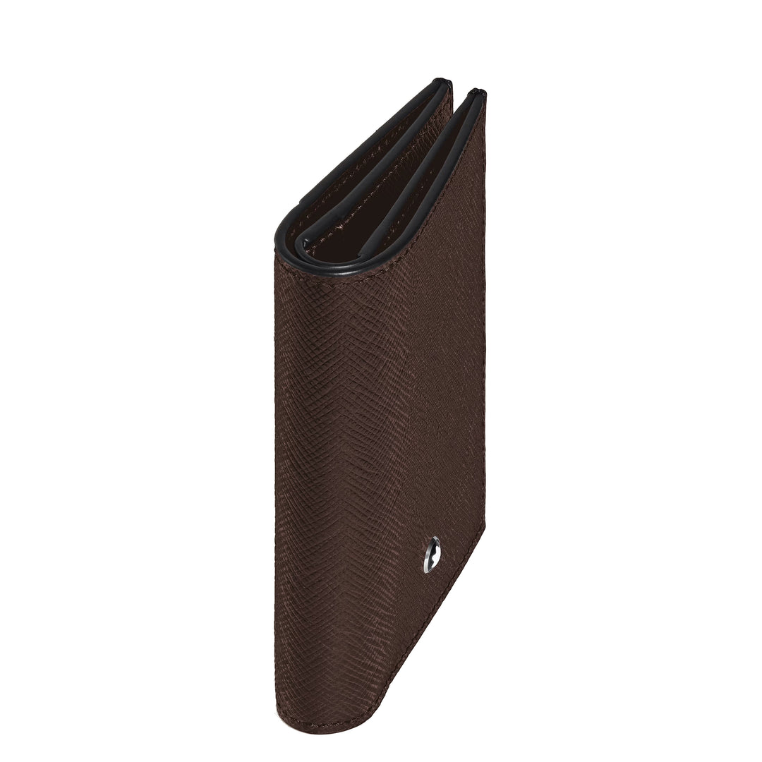 Montblanc wallet Mini 4 Pockets sartorial leather ebony color 222989