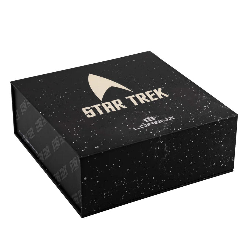 Montre Lorenz STAR TREK Command 40x36 mm acier quartz vert finition PVD or 030287KK
