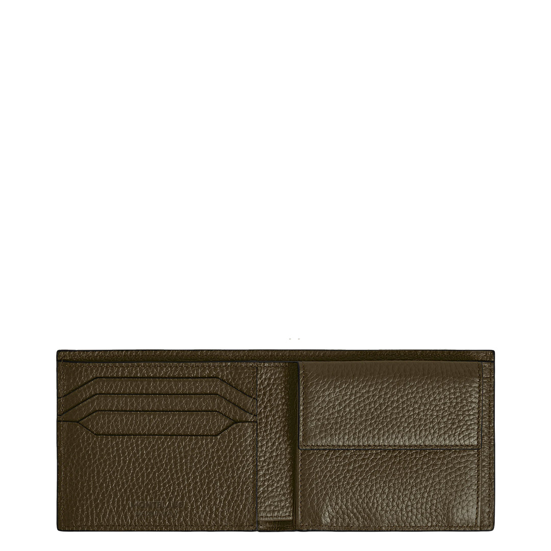 Cartera Montblanc con monedero 4 compartimentos caqui 220216