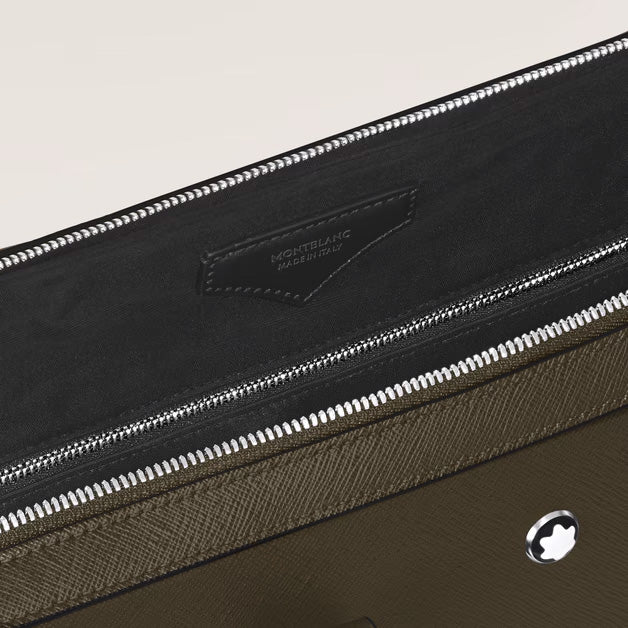 Montblanc cartella sottile pelle Sartorial kaki 221548