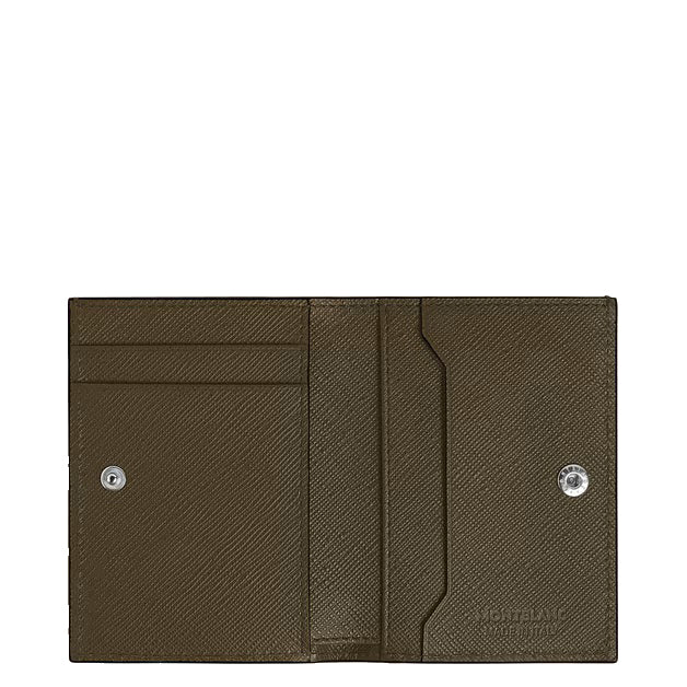 Montblanc Mini-Geldbörse 4 Taschen Sartorial Leder Khaki 221508