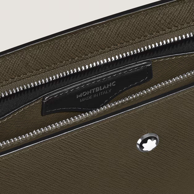 Montblanc Sartorial Kaki Leder-Clutch 221566