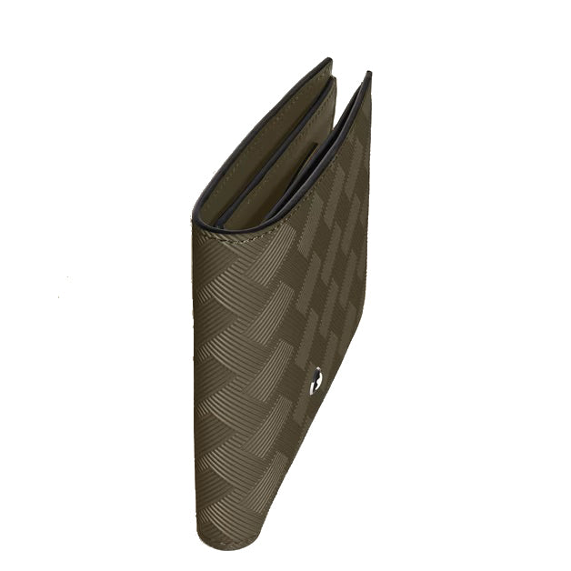 Montblanc 6-Pocket-Geldbörse aus Extreme-Leder in Khaki 221434