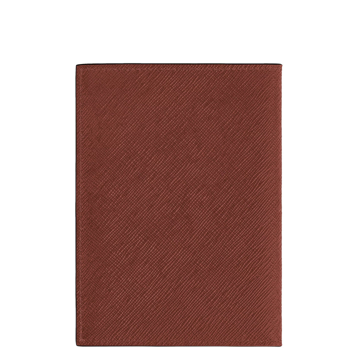 Montblanc Sartorial porta pasaporte de cuero roble rojo 223061
