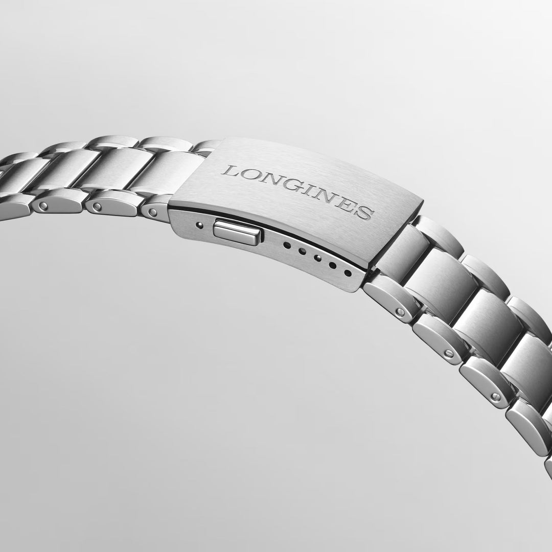 Longines Uhr Spirit Zulu Time 39 mm schwarzer Automatikstahl L3.802.4.50.6