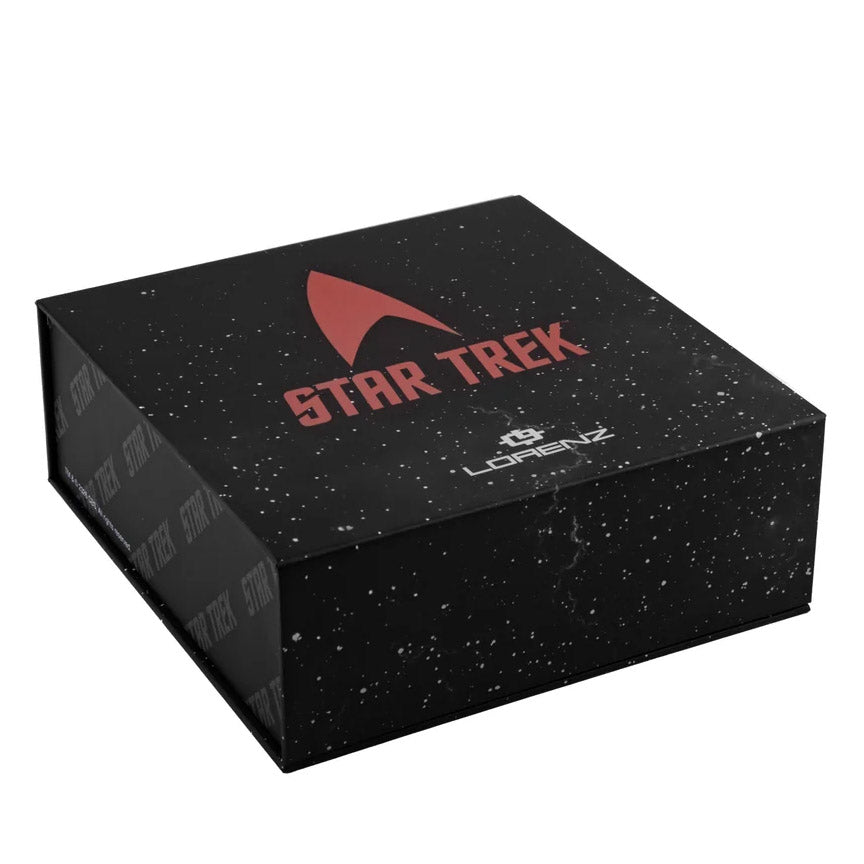 Reloj Lorenz STAR TREK Warp Speed ​​40x36 mm acero cuarzo rojo acabado PVD rojo 030287EN