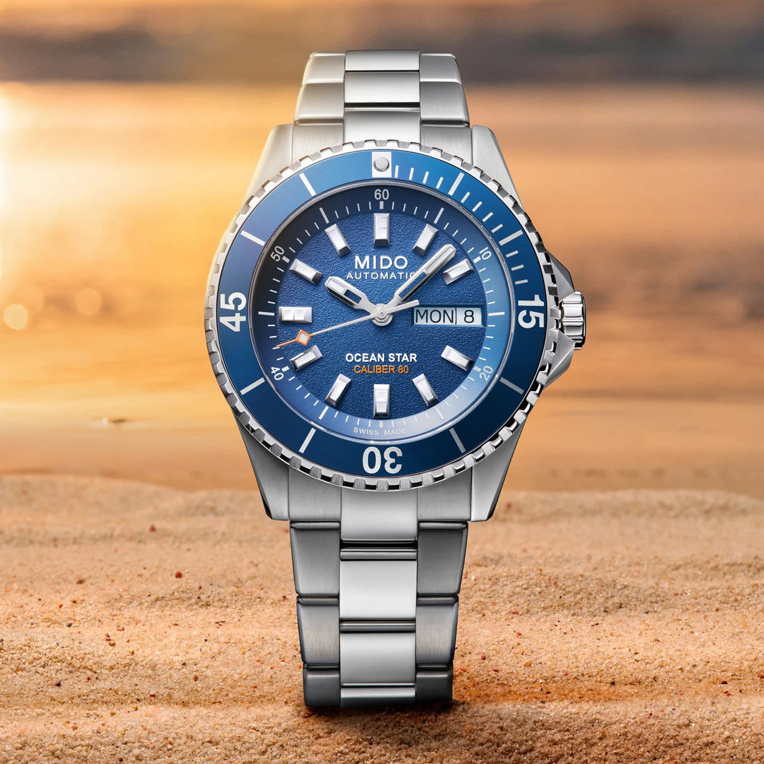 Reloj Mido Ocean Star 200 41mm azul automático acero M026.930.11.041.00