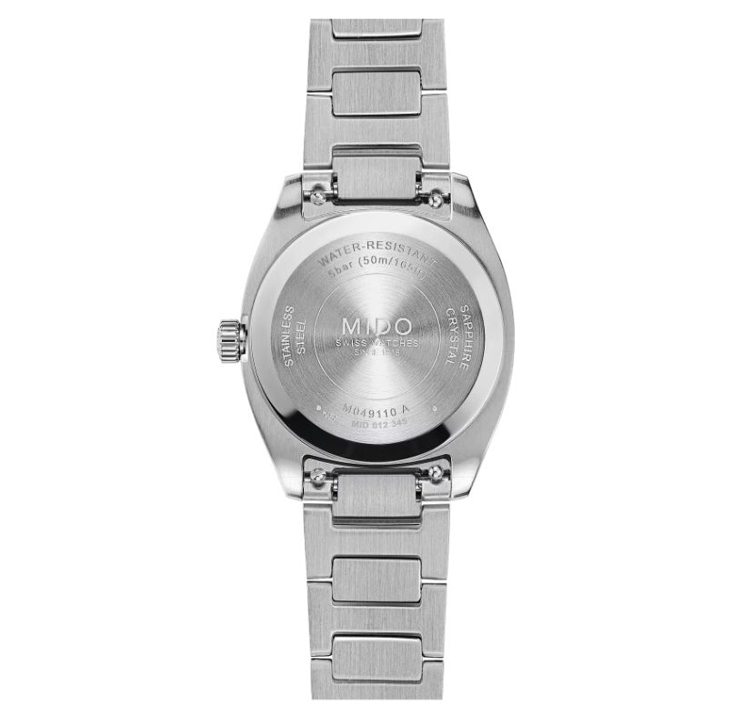 Mido watch Multifort TV 28mm ivory quartz steel M049.110.11.263.00