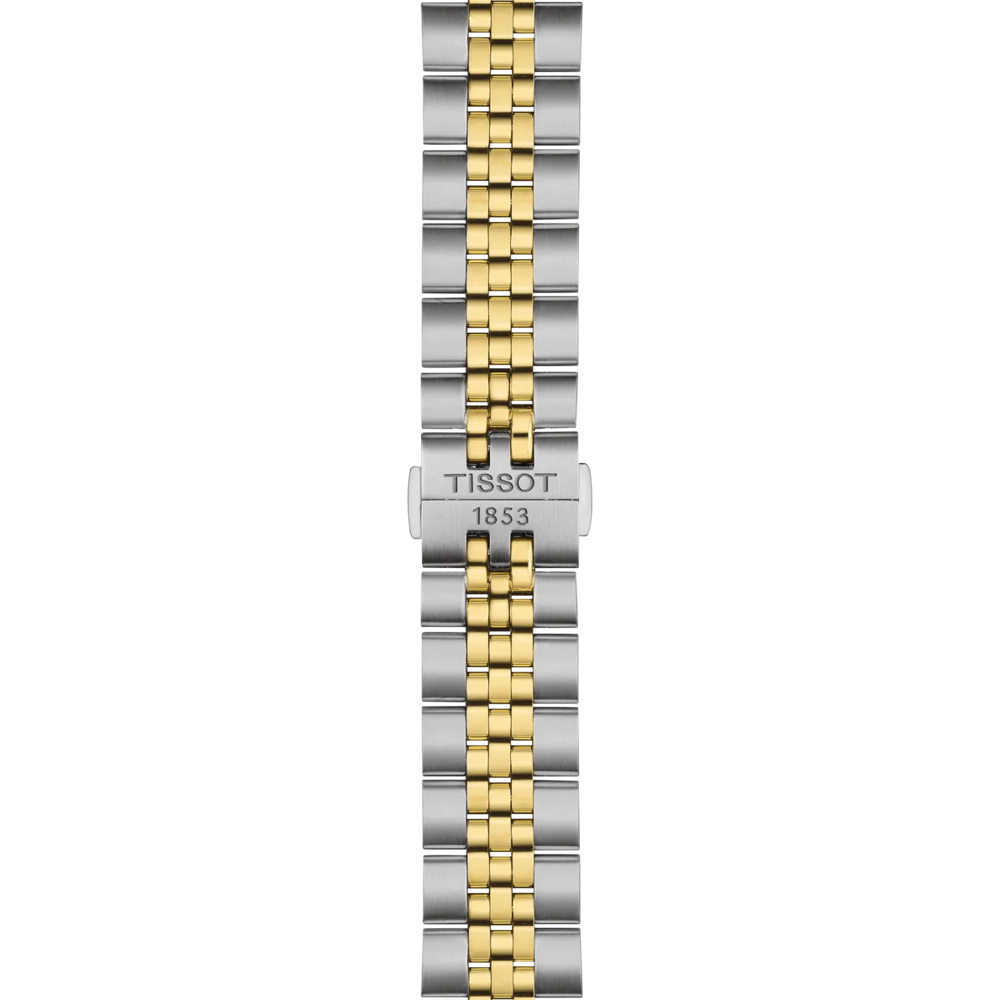 Tissot Ballade Watch 40mm Silver Quartz Steel Finitions PVD Yellow Gold T156.410.22.031.00