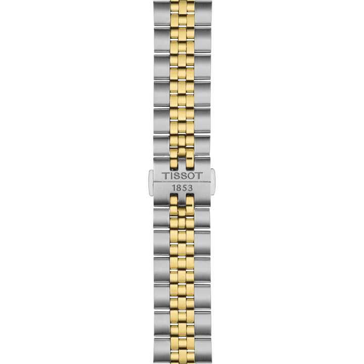 Tissot Ballade Watch 40mm Silver Quartz Steel Finitions PVD Yellow Gold T156.410.22.031.00