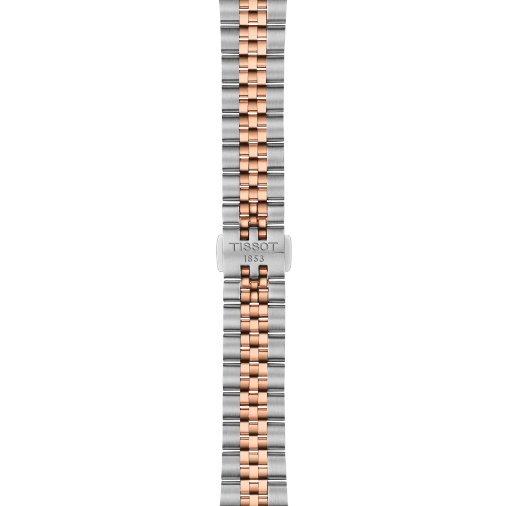 Tissot Ballade Watch 34 mm de cuarzo azul PVD PVD acabados Pink Gold T156.210.22.041.00