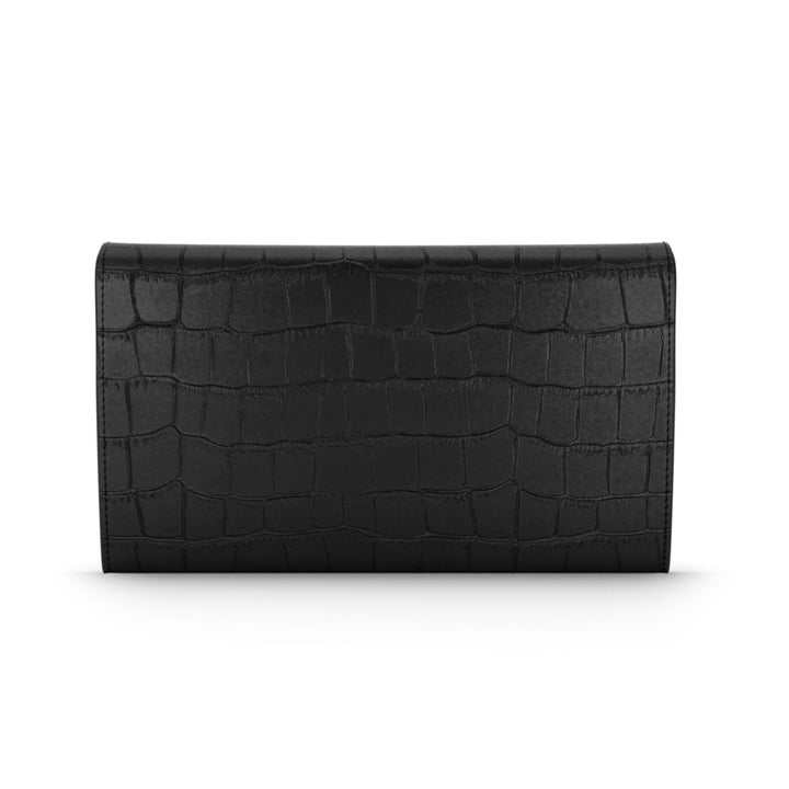 Giovanni Raspini continental jungle cuir croco noir bronzeblanc L0026
