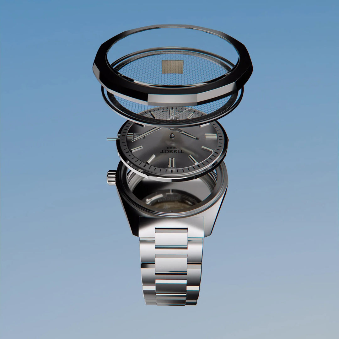Tissot Uhr PRC 100 Solar 39 mm Silber Quarzstahl T151.422.11.031.00