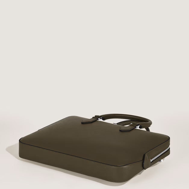 Montblanc cartella sottile pelle Sartorial kaki 221548