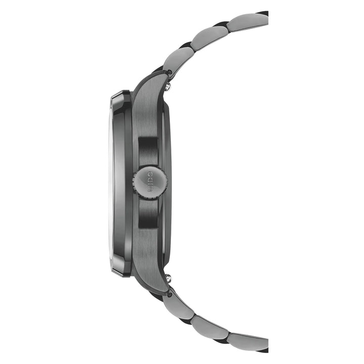 Mido watch Multifort TV Big Date S01E02 40mm automatic gray steel anthracite PVD finish M049.526.33.081.01