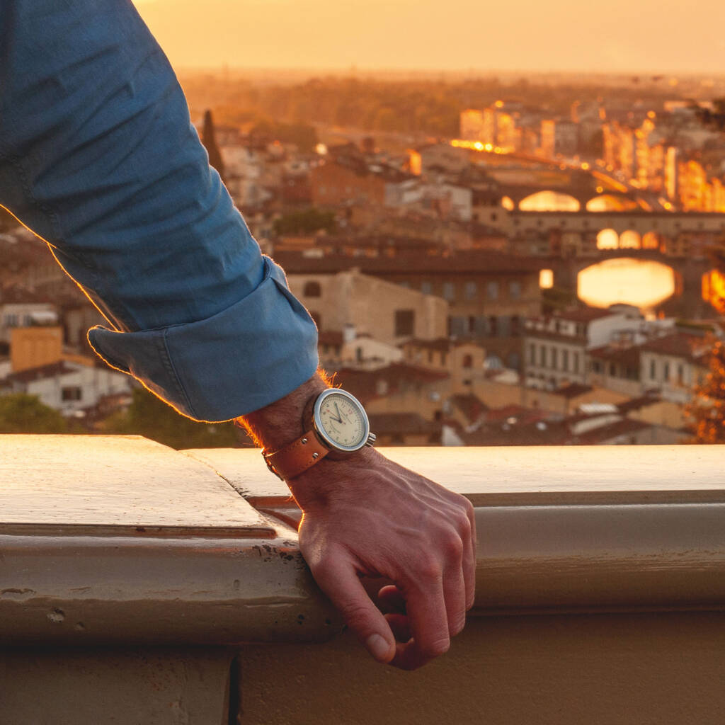 Giuliano Mazzuoli orologio Manometro 45mm azzurro automatico acciaio MRP03N