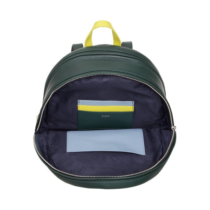 DuDu Sac à dos en cuir d'été coloré Sac à dos multicolore avec double fermeture à glissière