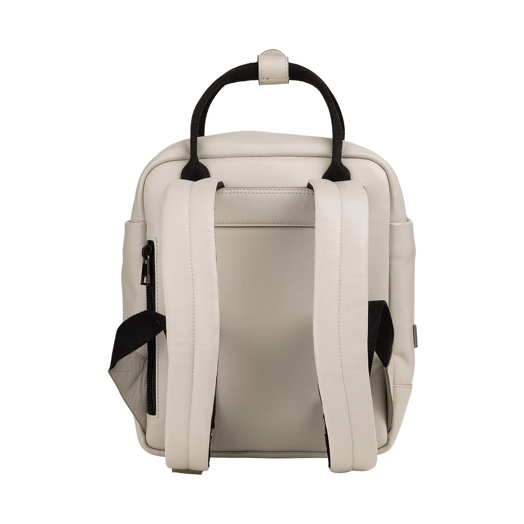 DUDU Sac à dos en cuir pour hommes et femmes - Sac à dos décontracté unisexe élégant et compact, 6,5 litres, avec poche avant et compartiment pour tablette, parfait pour le travail, les voyages et les loisirs