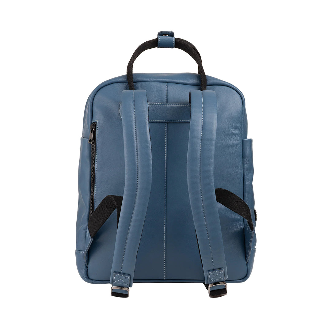 DUDU Zaino in Pelle Uomo Donna – Zaino Casual Unisex Elegante e Capiente, 19 Litri, con Tasca Frontale e Scomparto Tablet, Perfetto per Lavoro, Viaggio e Tempo Libero