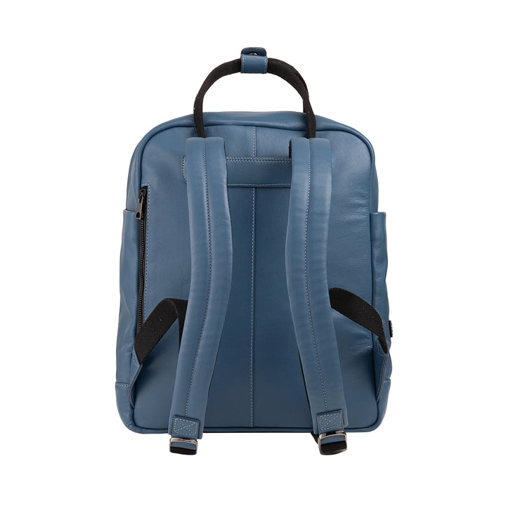 DUDU Zaino in Pelle Uomo Donna – Zaino Casual Unisex Elegante e Capiente, 19 Litri, con Tasca Frontale e Scomparto Tablet, Perfetto per Lavoro, Viaggio e Tempo Libero