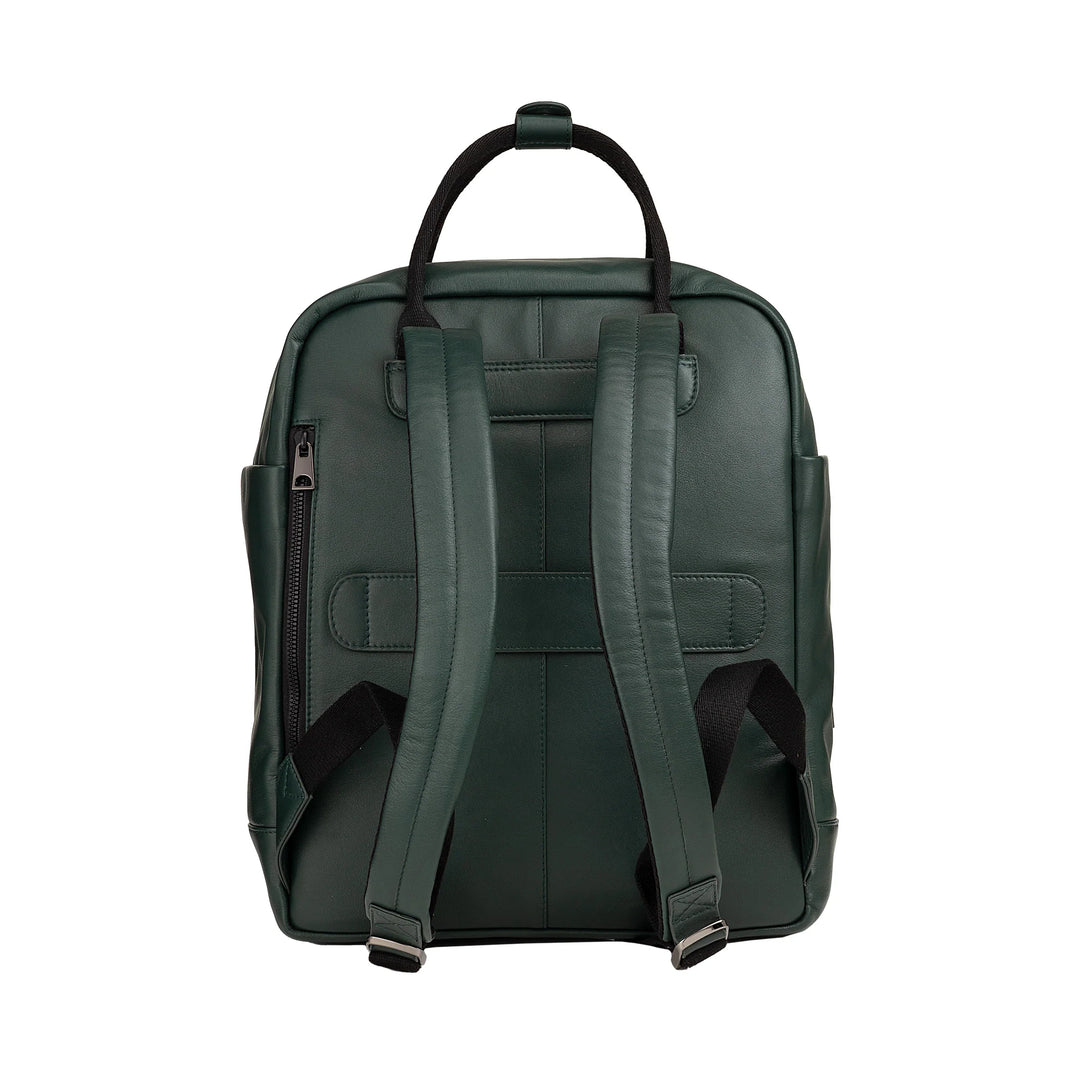 DUDU Mochila de Piel para Hombre y Mujer - Elegante y Espaciosa Mochila Casual Unisex, 19 Litros, con Bolsillo Frontal y Compartimento para Tablet, Perfecta para Trabajo, Viajes y Tiempo Libre