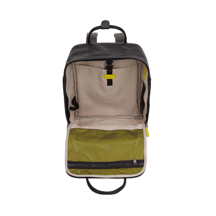 DUDU Lederrucksack für Damen und Herren – Eleganter und geräumiger Unisex-Freizeitrucksack, 19 Liter, mit Vordertasche und Tablet-Fach, perfekt für Arbeit, Reisen und Freizeit