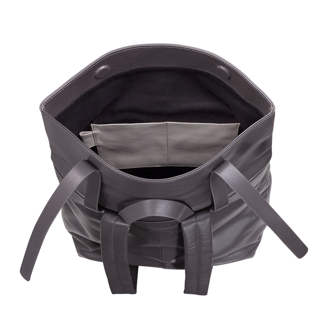 DUDU Bunter Lederrucksack für Männer und Frauen, großer weicher Rucksack, 14 l, viele Taschen, lässiges Sportdesign