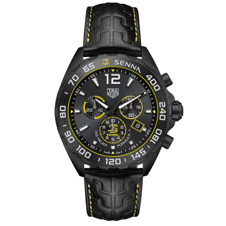 Reloj TAG Heuer Formula 1 x Senna 43mm gris cuarzo acero acabado PVD negro CAZ101AJ.FC6487