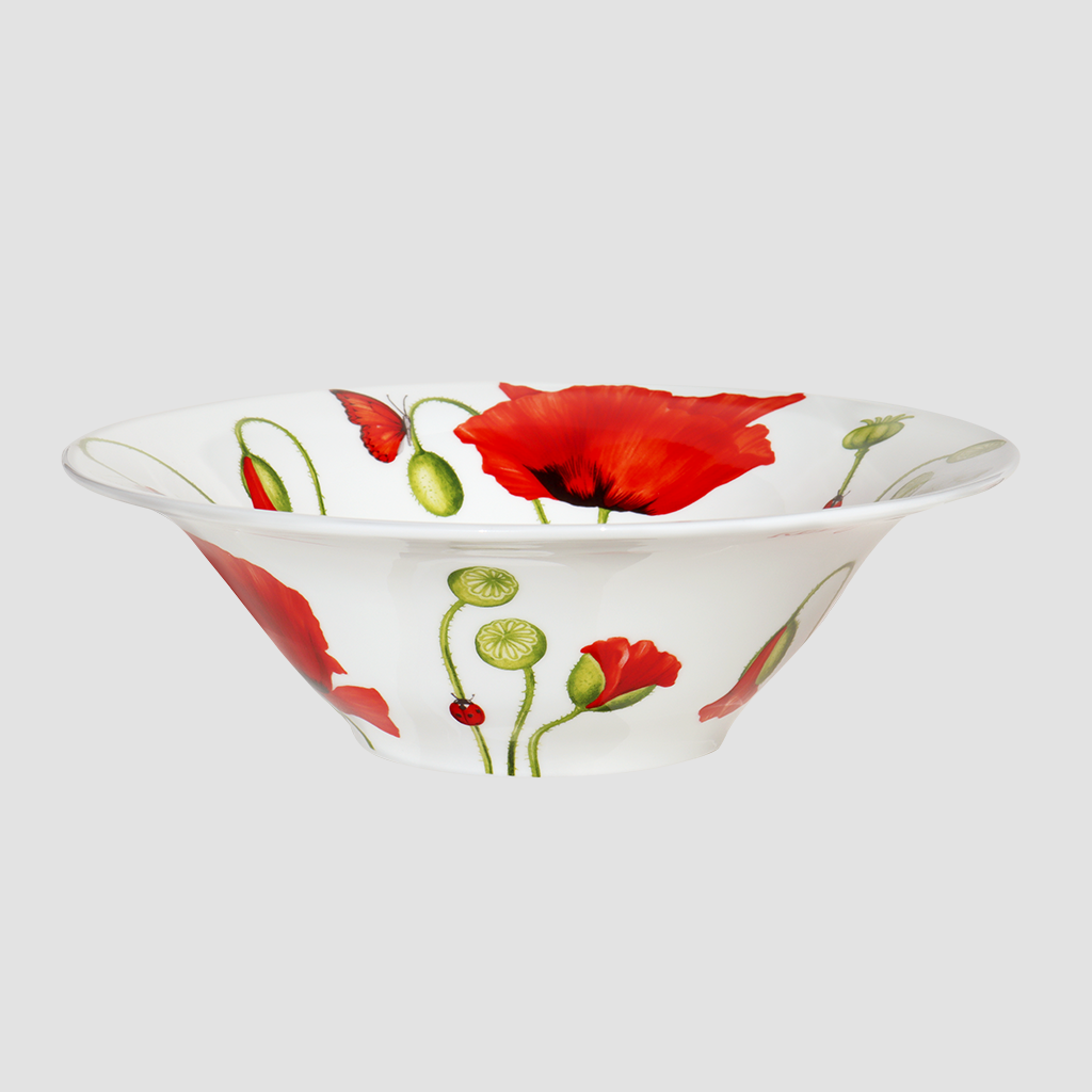 Taitou bowl large red dance porcelain fine bone china 12-11-7