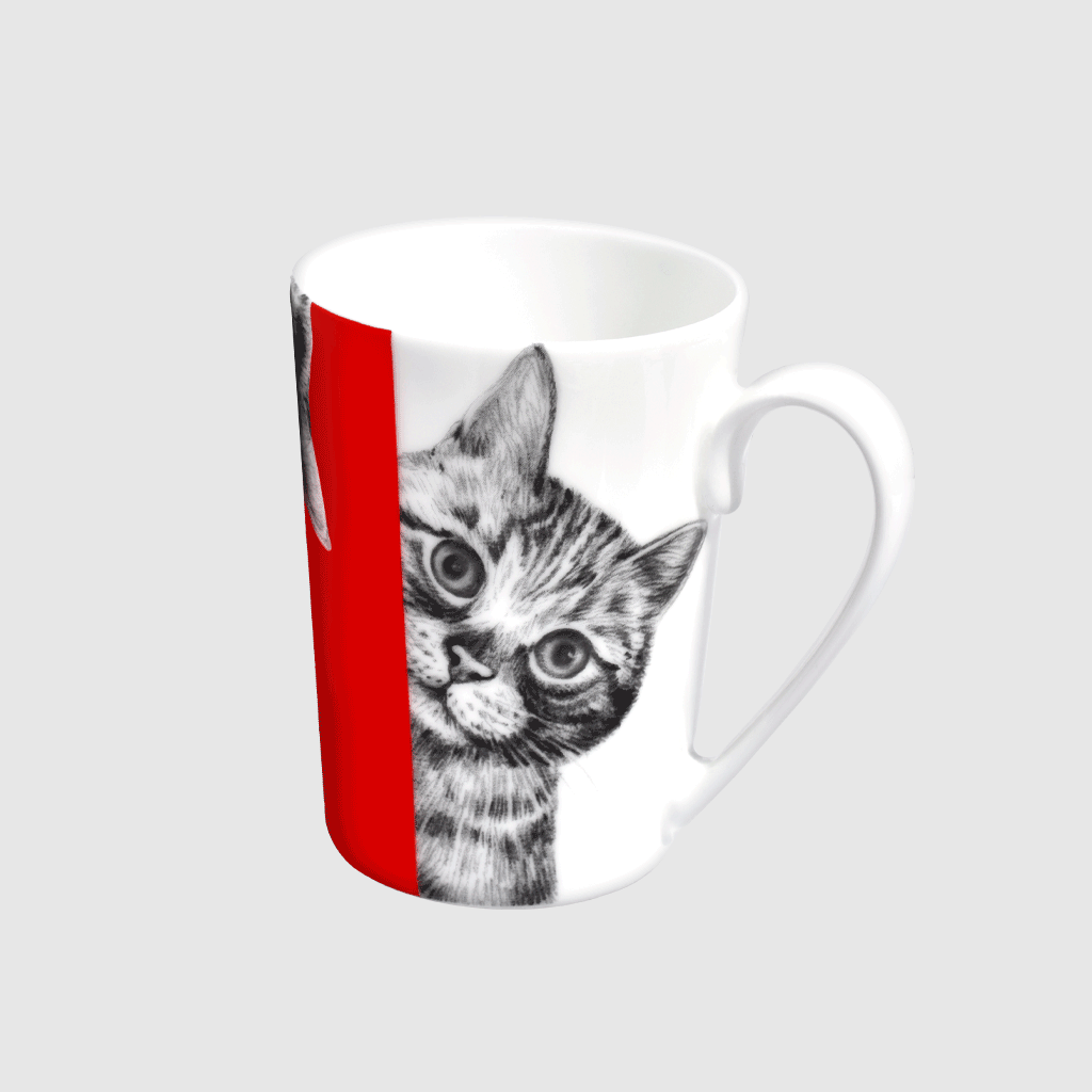 Tat ⁇  mug Chats Meilleures amies collection porcelaine fine bone china 14-1-4 CATS