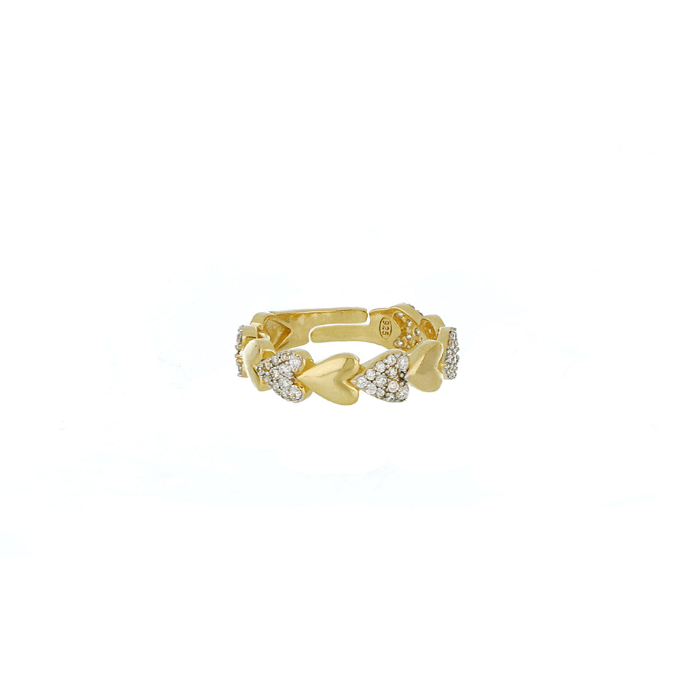 Cuori Milano anello El Dorado Galleria Vittorio Emanuele Collection argento 925 finitura PVD oro giallo 24938686
